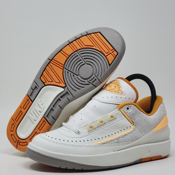 Nike Air Jordan 2 Retro Mens Size 3.5 Sail Melon Tint-Light Curry DV9956 118 New - Picture 1 of 8